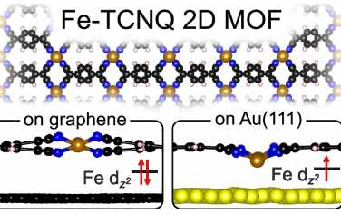 JACS：Fe-TCNQ担载于石墨烯或Au(111)基底导致不同性质