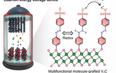 AEM：多功能分子接枝V2C-MXene作为双离子储能装置的高动力学钾离子插层阳极