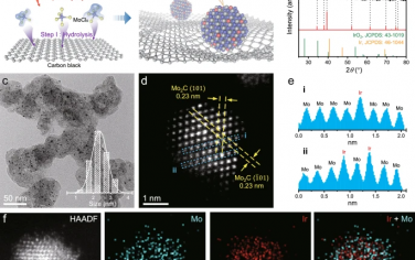 Nature Commun：单原子Ir/Mo2C电催化氢氧化