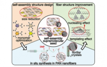 ACS Nano：原位合成连续碳纳米纤维内自组装超分子晶种改善纤维石墨化结构