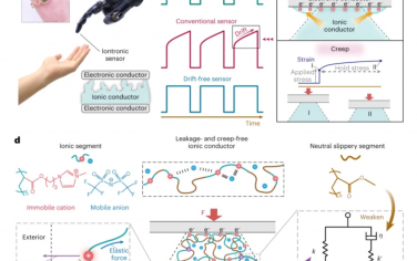 Nature Materials：用于无漂移离子电子传感的无蠕变聚电解质弹性体