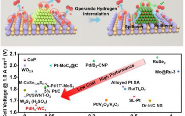 华东理工Angew：PdH纳米簇修饰WCx形成反向氢溢流促进电催化HER