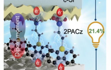 AEM：通过有机自组装单层作为电子选择触点的高效硅太阳能电池