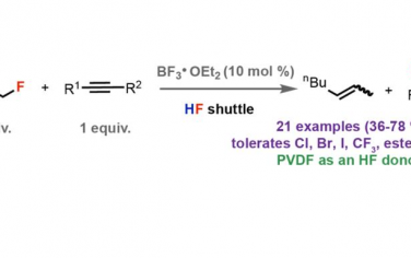 Angew：BF3·OEt2催化氟烷烃和炔烃之间的HF穿梭