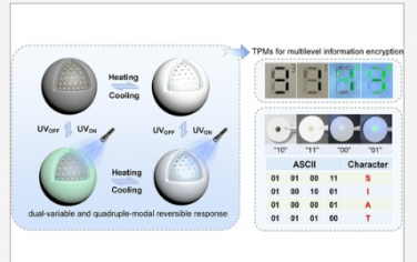 ACS Nano：基于热致变色钙钛矿微胶囊的正交光热刺激响应的多级信息加密
