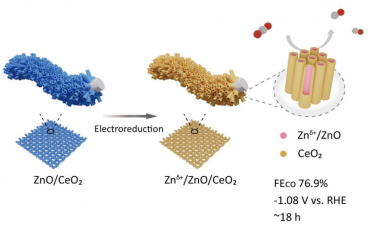 Angew：CeO2限域稳定不饱和配位Zn电催化CO2还原