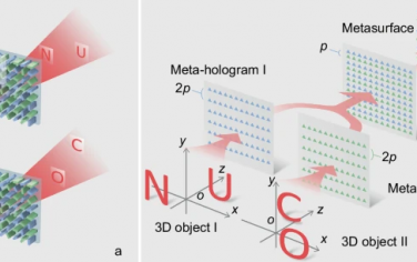 Nature Communications：具有分米深度和偏振可寻址彩色3D全息术