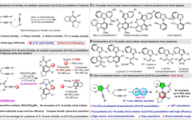 Science Advances：Ir/Zn 共催化化学和间质选择性 [2+2+2] 环加成反应构建 C─N 轴向手性吲哚和吡咯