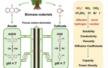 AEM：一种使用中性电解质的水性全醌基氧化还原液流电池