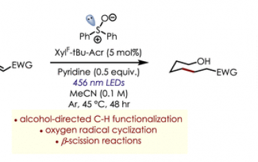 JACS：有机醇产生烷氧自由基导向C-H键官能团化