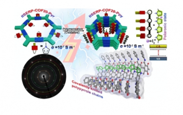 JACS：定制 COF：通过聚吡咯层间编织将非导电 2D 分层 COF 转变为导电准 3D 架构