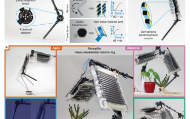 Nat Commun：电液肌肉骨骼机器人腿用于敏捷、自适应且节能的运动