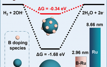 香港科技大学Chem Catalysis：硼活化Ru纳米粒子实现优异的氢氧化性能