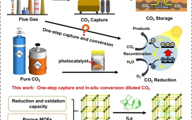Nature Commun：离子液体-MOF光催化还原浓度稀释CO2