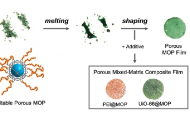 JACS：多孔且可熔的金属有机多面体用于多孔混合基复合材料的生成和成型