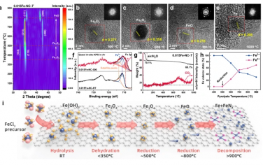 厦门大学Nature Commun：原位表征Fe-N-C催化剂的热解和形成机理