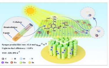 上海交大Angew：InGaN担载FeMn双助催化剂光催化木质素制备合成气