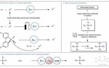 Nature Commun：通过二氯甲烷提供氯自由基可见光催化合成硅醇