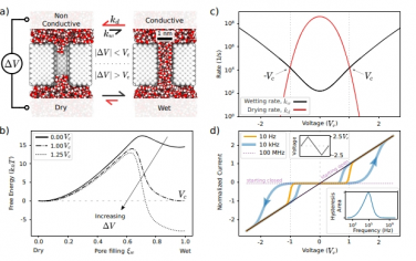 Nat Commun：用于神经形态应用的疏水门控忆阻纳米孔